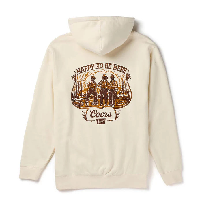 Seager X Coors Banquet Hotshots Hoodie- Bone